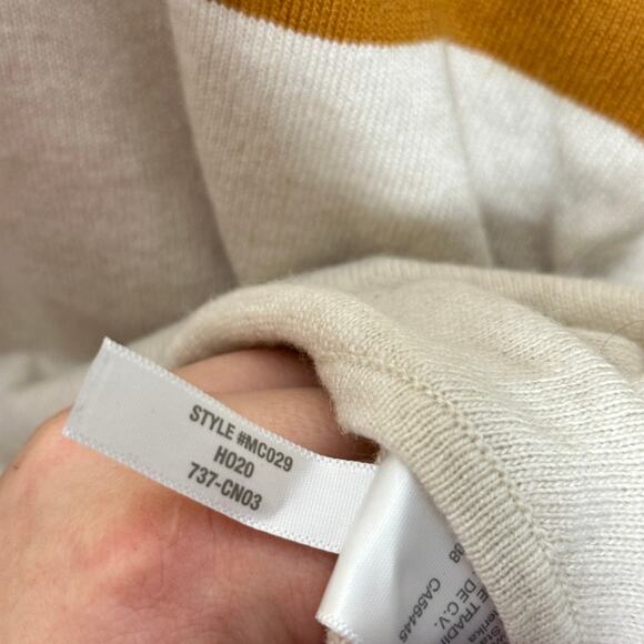 Madewell Brown and Cream Colorblock Turtleneck Sweater - Picture 8 of 8